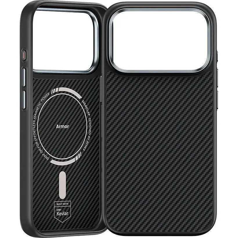 Чехол Benks Magnetic ArmorPro Kevlar Case 600D для Apple iPhone 17 Pro Max Black [145684] - фото 2