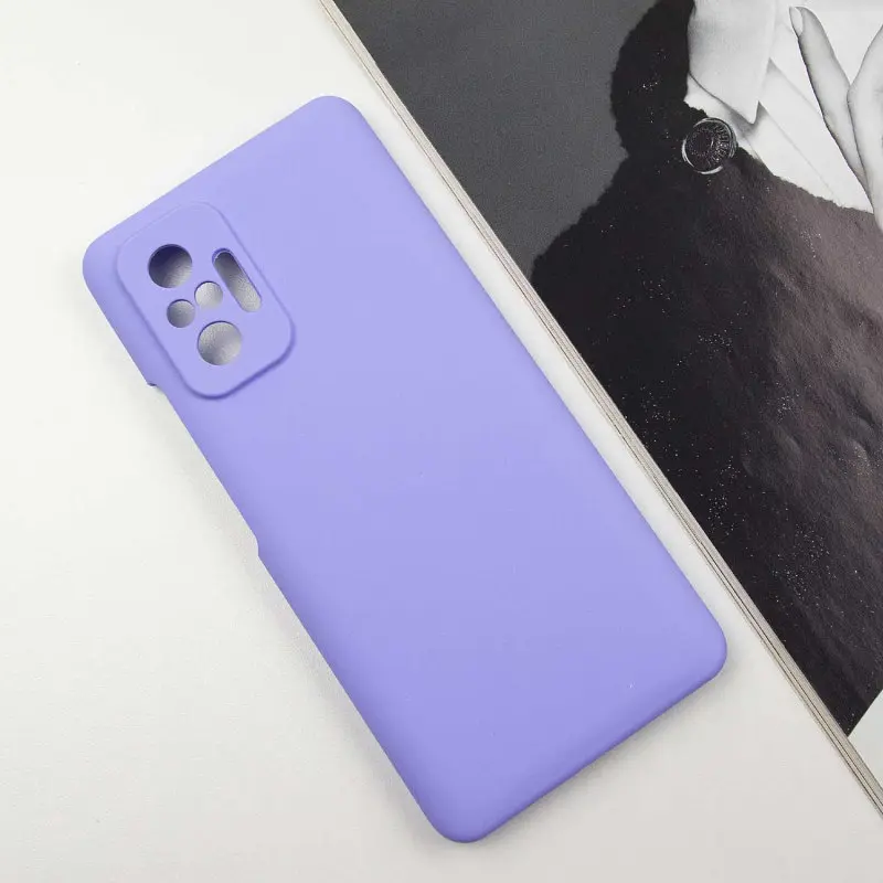 Чохол Silicone Cover Lakshmi Full Camera (AAA) для Xiaomi Redmi Note 10 Pro / 10 Pro Max Бузковий / Dasheen - фото 2