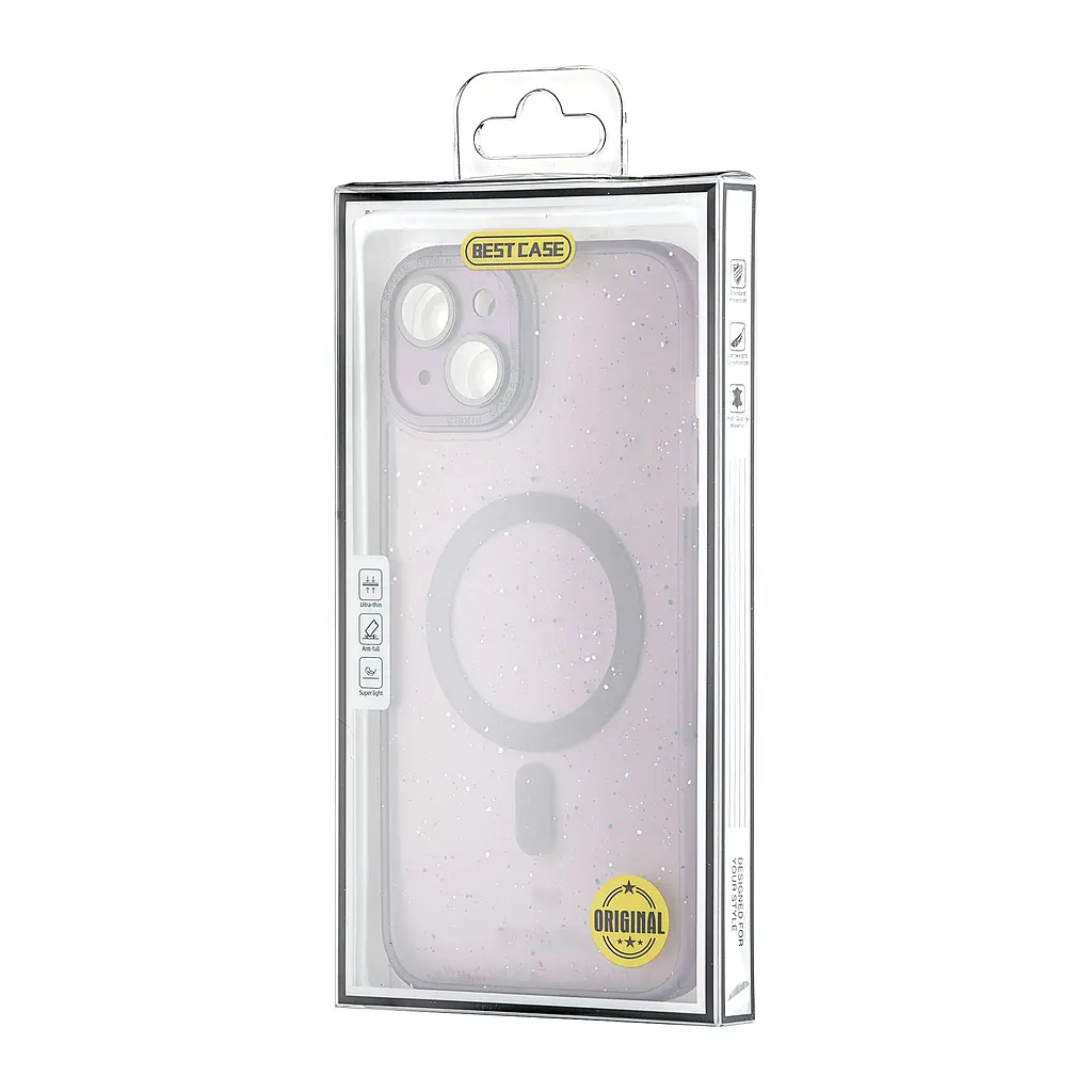 Чохол Splatter with MagSafe Protected Camera iPhone 15 Plus Purple - фото 2