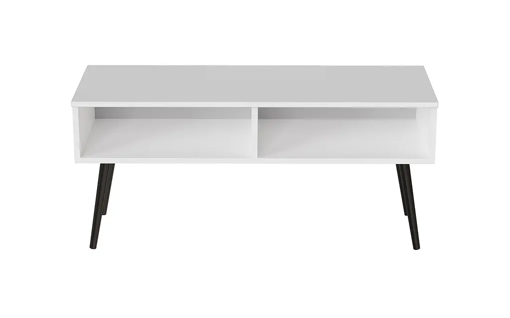 Тумба под ТВ Невада Ferrum-decor 45x100x38 Черный металл ДСП Белый 16 мм (FRD-106725) - фото 4
