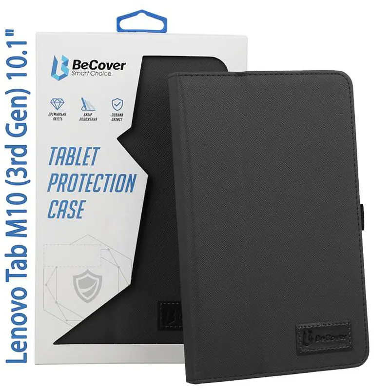 Чохол-книга BeCover Slimbook Lenovo Tab M10 TB-328F (3rd Gen) 10.1 Чорний (708339) - фото 3