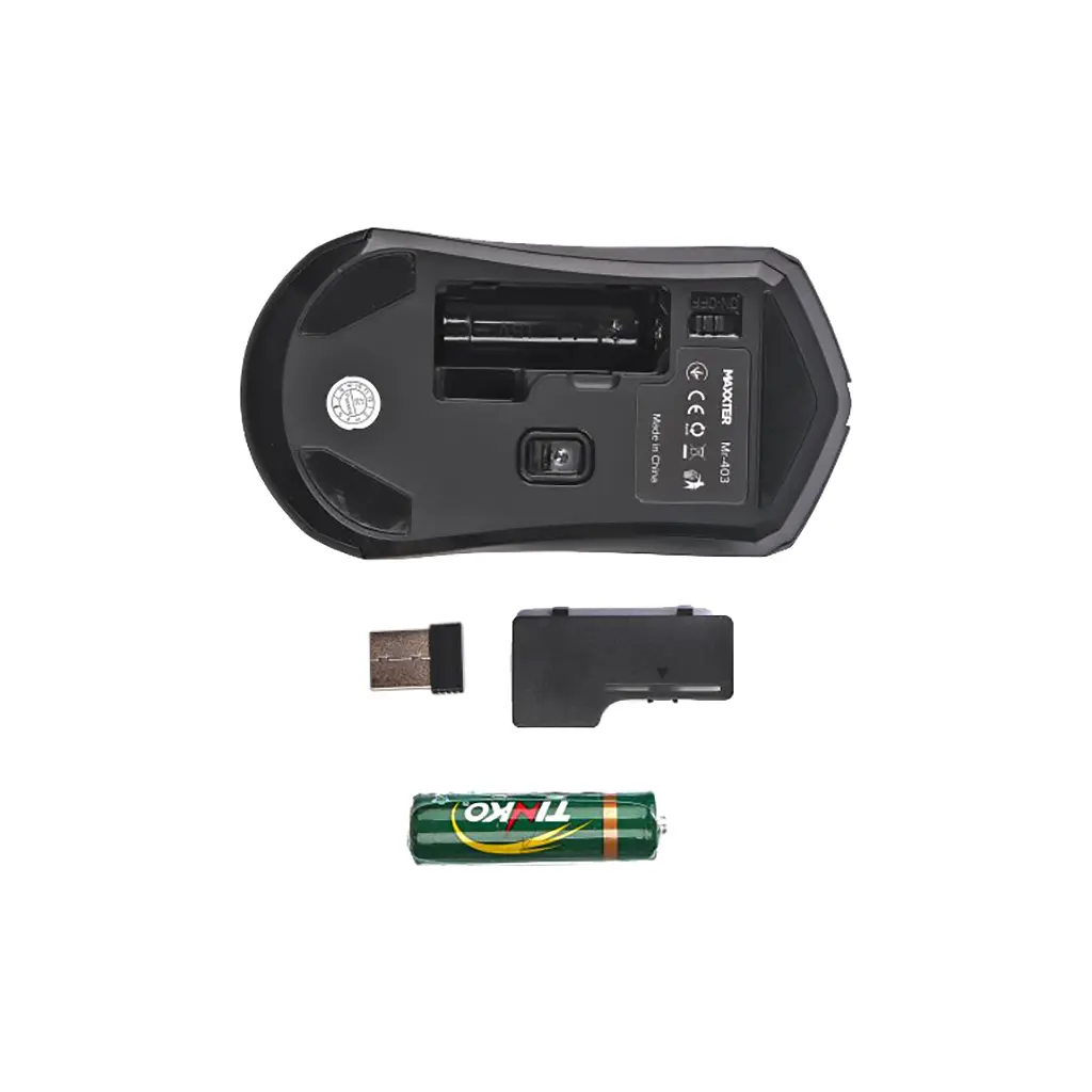 Мишка Maxxter Mr-403 Wireless Black (Mr-403) - фото 4