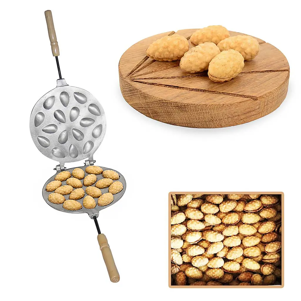 Набір для випікання печива «Горішки та Шишки»: форма для 16 горішків + форма для 16 шишок з начинкою 88376 - фото 10