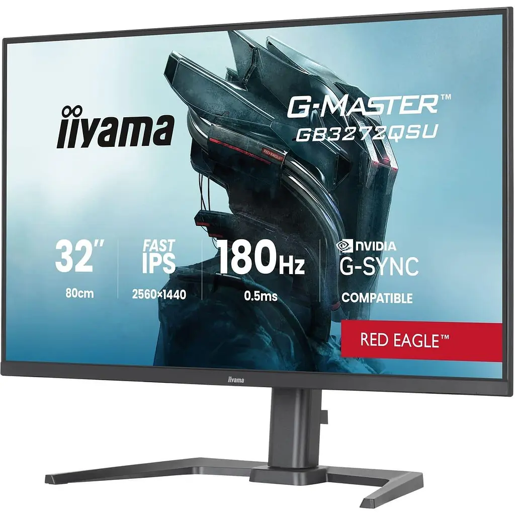 Монітор Iiyama 31.5" GB3272QSU-B1 QHD IPS 180Hz (GB3272QSU-B1) - фото 2
