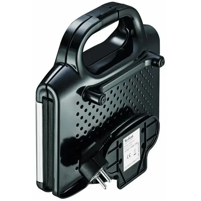Сэндвичмейкер Tefal Ultracompact 700Вт, 1 пластина-гриль, корпус-пластик, черно-серебристый - фото 5