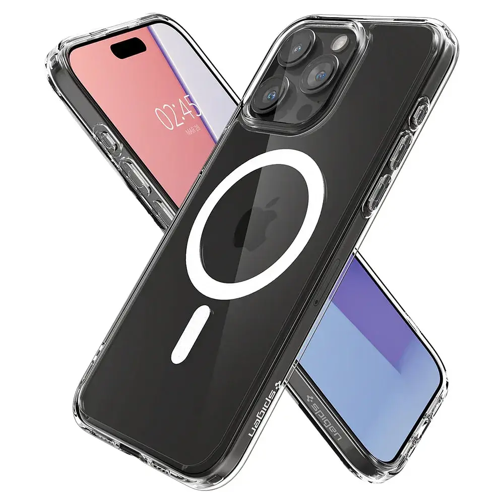 Чохол-накладка Spigen Ultra Hybrid MagFit для Apple iPhone 15 Pro White (ACS06715) - фото 2