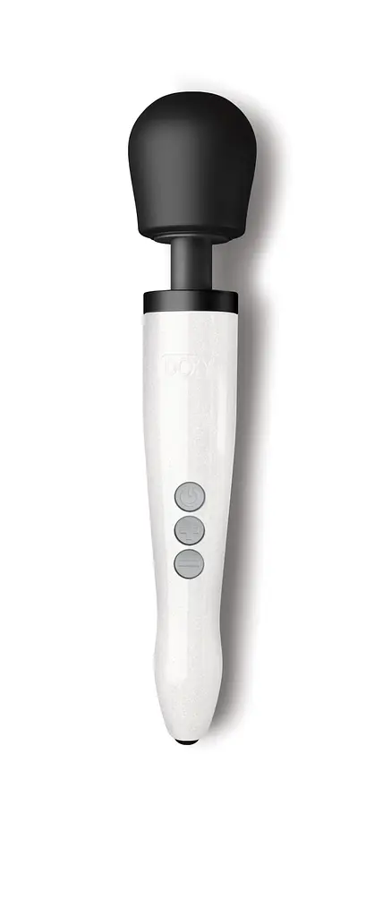Вібромасажер DOXY Die Cast R Stardust White, перезаряджуваний, до 9000 об/хв - фото 3