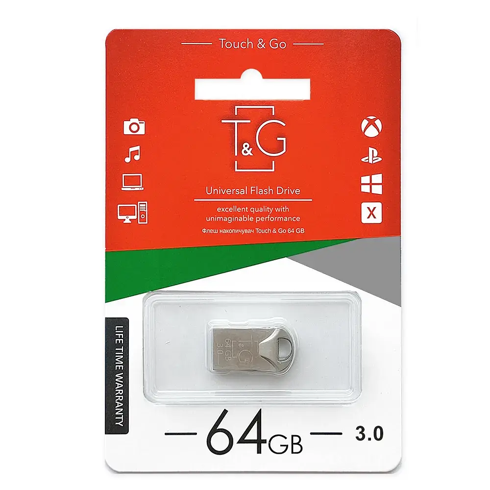 Флеш-накопичувач USB3.0 64GB T&G 106 Metal Series Silver (TG106-64G3) - фото 2