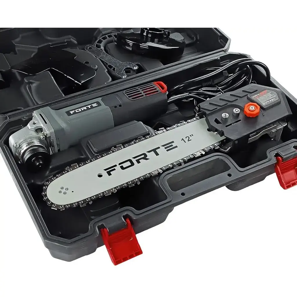 Угловая шлифмашина и цепная пила 2 в 1 Forte AGCS1001 (108227) - фото 5