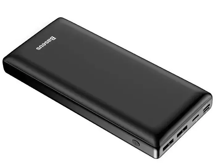 Зовнішній акумулятор Baseus Bipow Digital Display 15 W 30 000 mAh (ppjan-C01) 2 USB, Micro+Type-C (Чорний) - фото 3