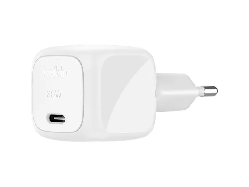 Мережевий зарядний пристрій Belkin BoostCharge Compact 30 W White (WCA008KQWH) - фото 5