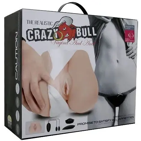 Мастурбатор с двойной вибрацией и двумя входами Crazy Bull BM-009113Z-1, Телесный - фото 11