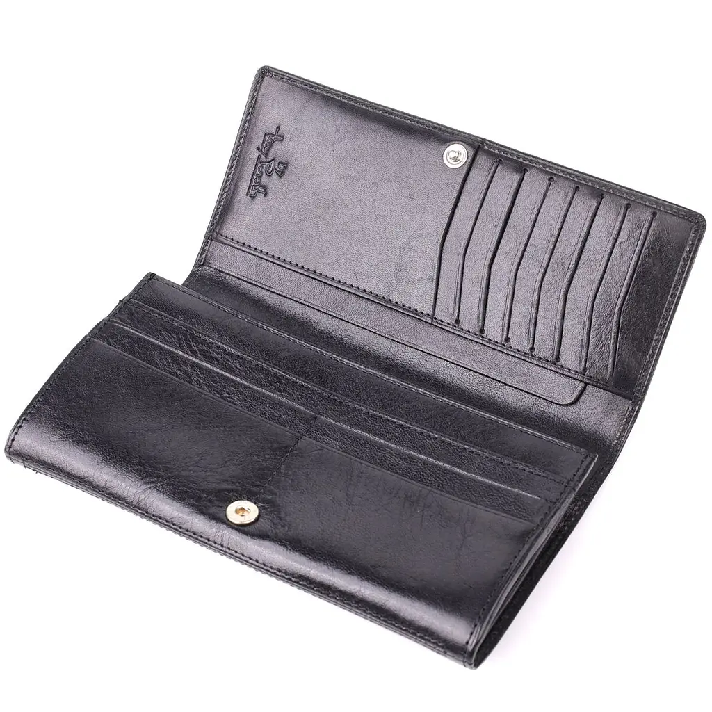 Жіночий місткий гаманець з натуральної шкіри Tony Perotti 20905_1 (3630 nero) чорний - фото 6