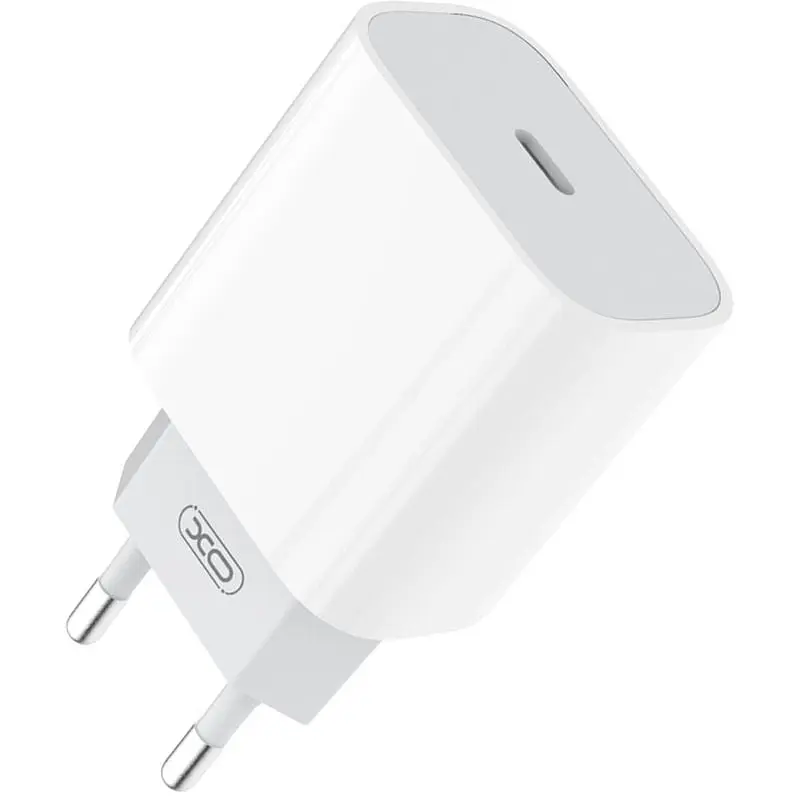 Сетевое зарядное устройство XO L77 PD Power Adapter 20W/1 USB-C White - фото 1