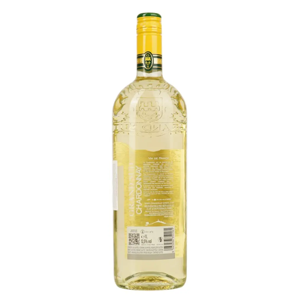 Вино Grand Sud Chardonnay біле сухе 12.5% 1 л (1312220) - фото 3