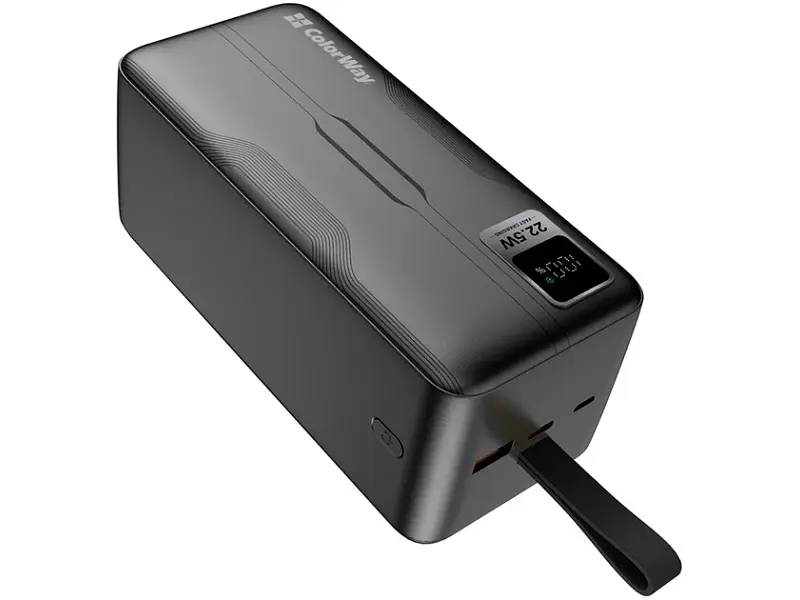 Зовнішній акумулятор (Power Bank) ColorWay Digital Display 50000mAh Black (CW-PB500LPC5BK-PDD) - фото 2