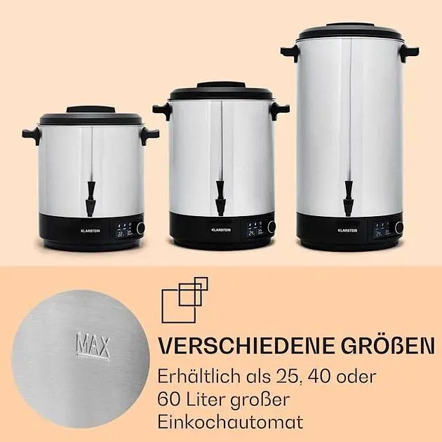 Стерилизатор машина для консервирования Klarstein Abbey 60 (10041840) - фото 4