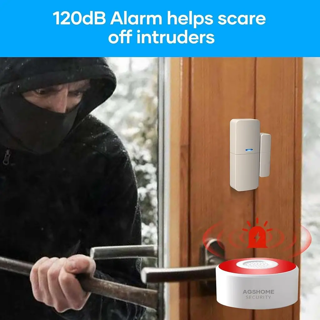 Комплект Wi-Fi сигналізації AGSHOME 8-в-1 для дому, Smart Life - фото 8