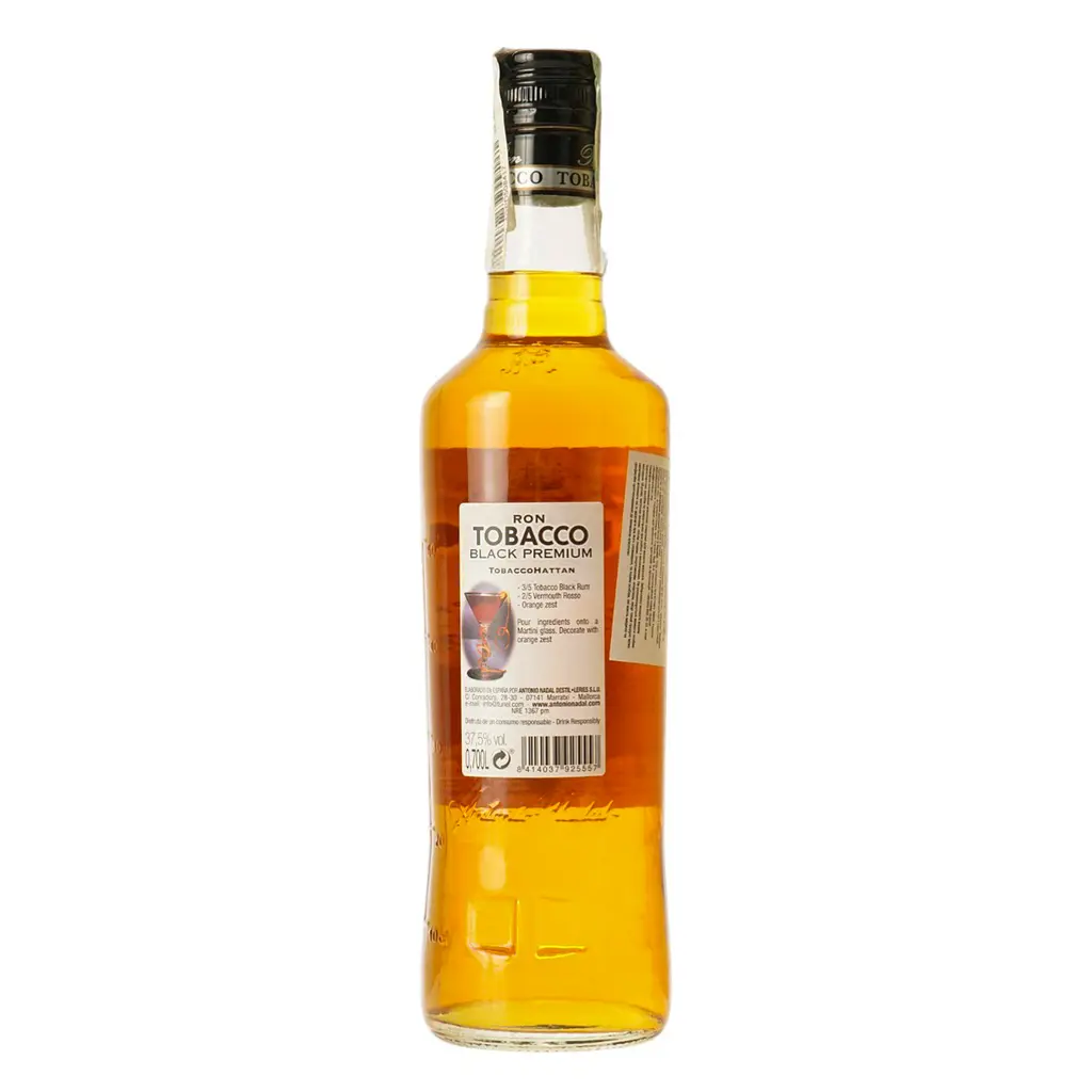 Уцінка. Ром Tobacco Black 37.5% 0.7 л  - фото 2