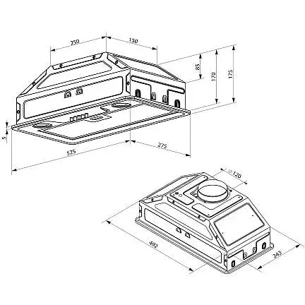 Витяжка вбудована Minola HBI 5202 I 700 LED - фото 4