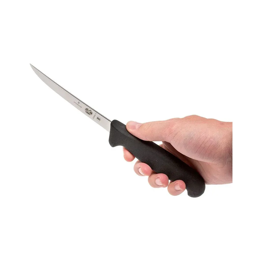 Кухонний ніж Victorinox Fibrox Boning 12 см Black (5.6203.12) - фото 6