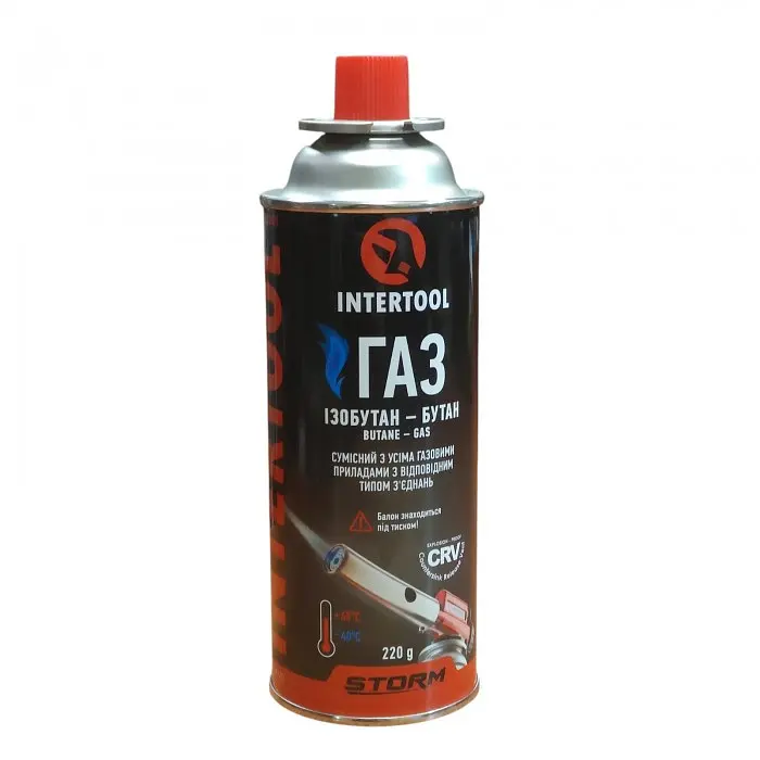 Балон газовий 220 г 400 мл INTERTOOL STORM GS-0022
