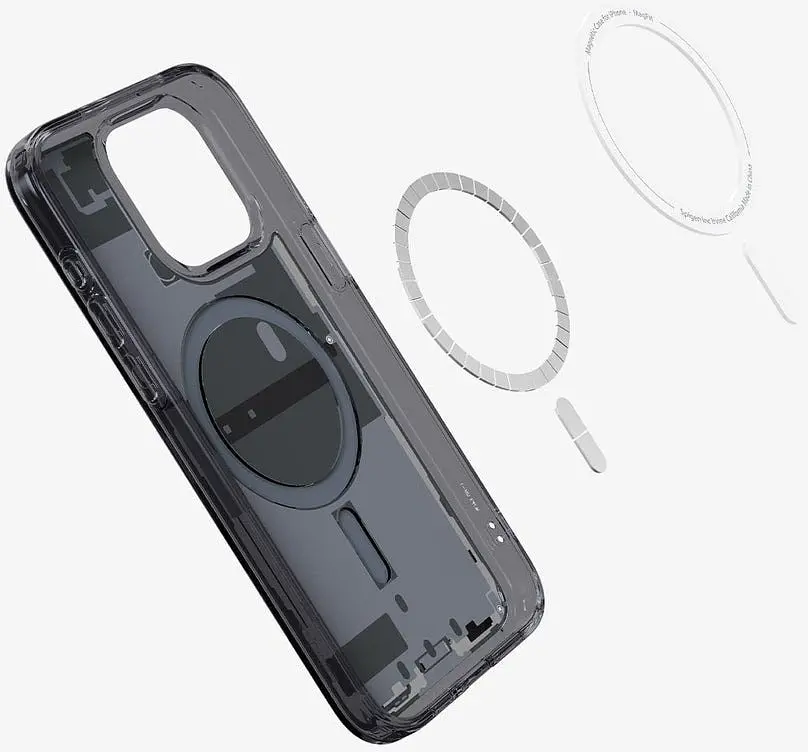 Чехол Spigen Ultra Hybrid MagSafe для iPhone 15 Pro Max Zero One (ACS06582) + защитное стекло - фото 9
