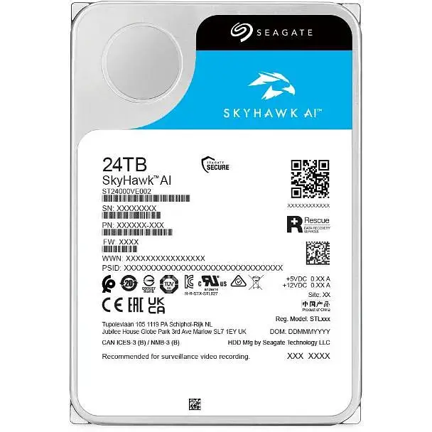 Жорсткий диск Seagate SkyHawk AI 24 TB (ST24000VE002) - фото 4