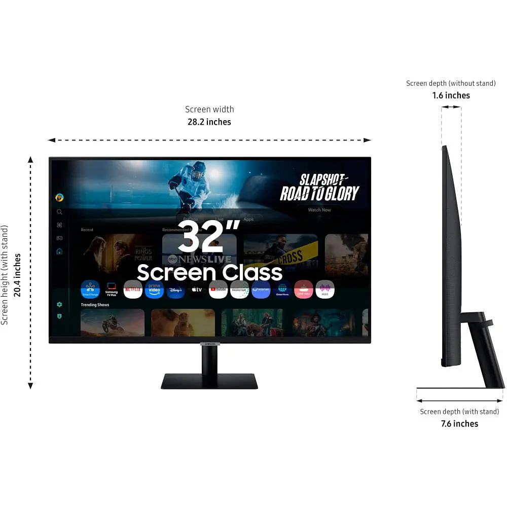 Монітор 32" Samsung S32FM702 UHD VA 60Hz (LS32FM702UZXUA) - фото 5