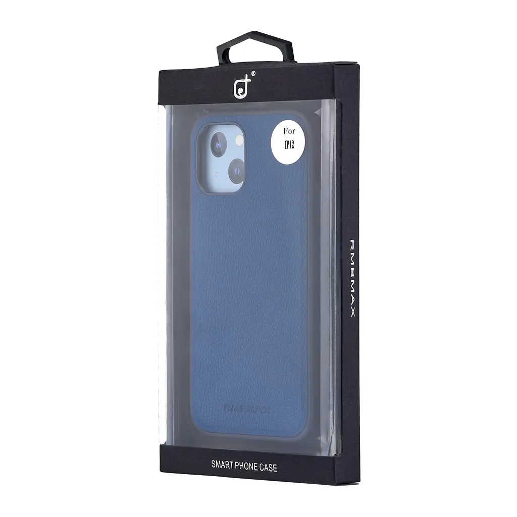 Чохол Jinduka Leather Case with MagSafe iPhone 12 Deep Blue - фото 2