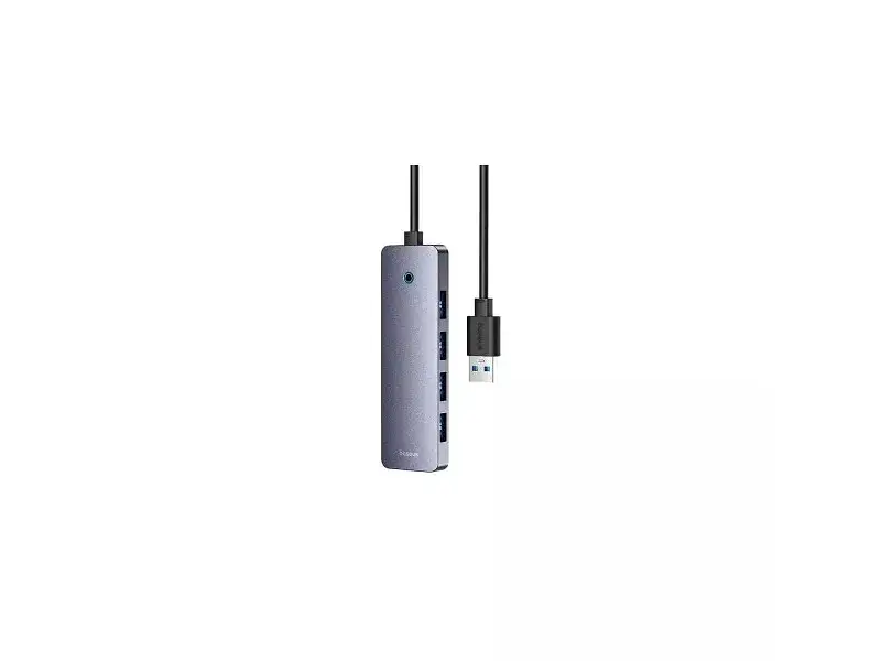USB-хаб BASEUS UltraJoy Series 4-Port HUB Lite Space Gray (B0005280B811-01) - фото 3