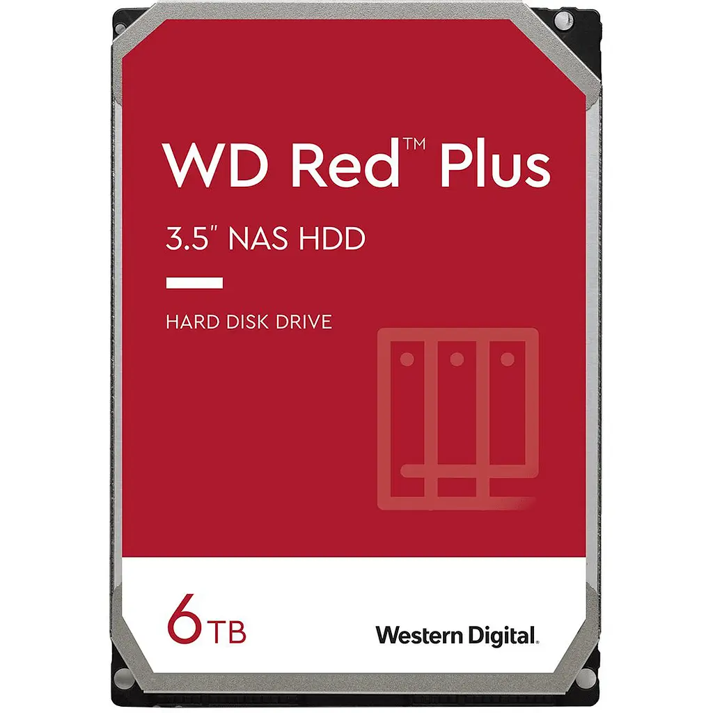 Накопичувач HDD SATA 6.0TB WD Червоний Plus 5400rpm 256MB (WD60EFPX) - фото 2