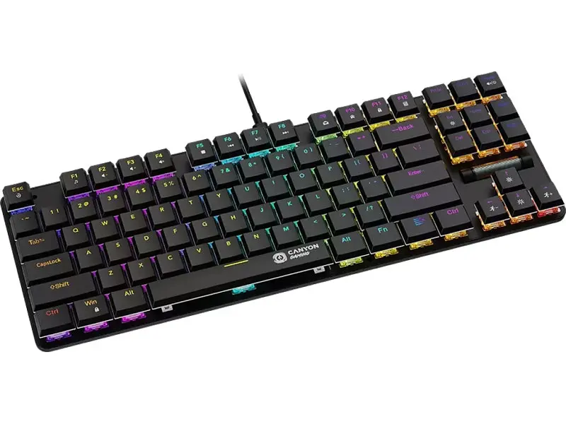 Клавіатура Canyon Cometstrike GK-50 RGB TKL (CND-SKB50-US) - фото 2