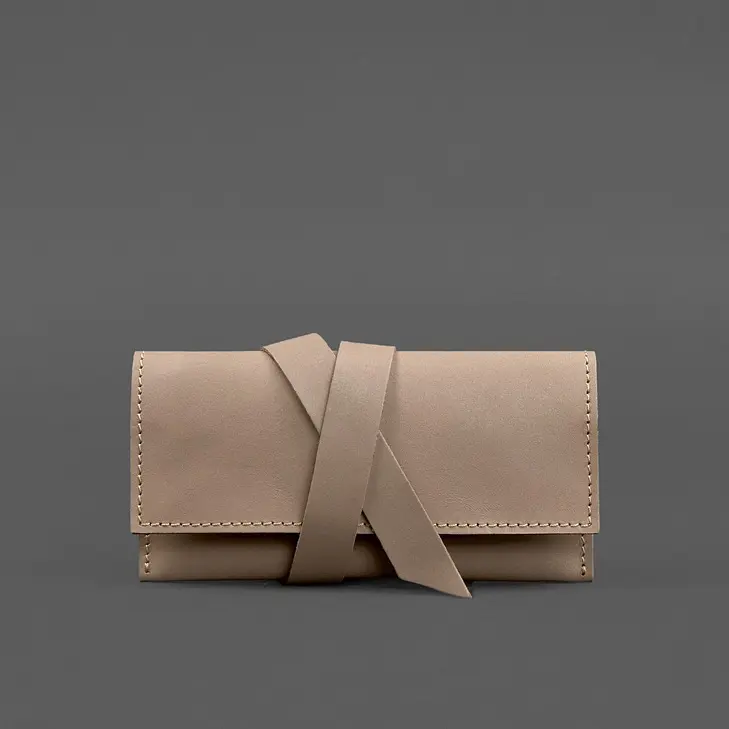 Кожаный кисет для табака 1.0 светло-бежевый Crazy Horse - фото 6