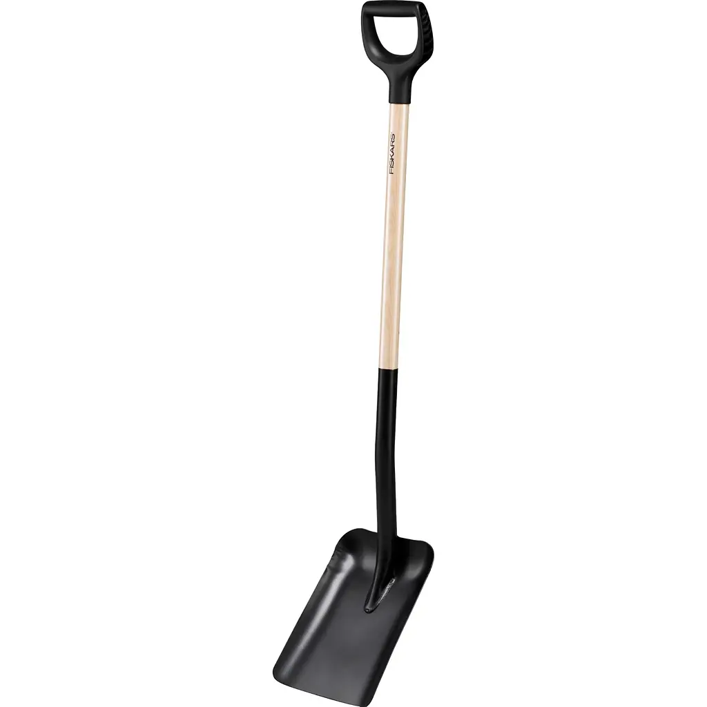 Лопата совкова Fiskars Solid з дерев'яною ручкою (1066723) - фото 2