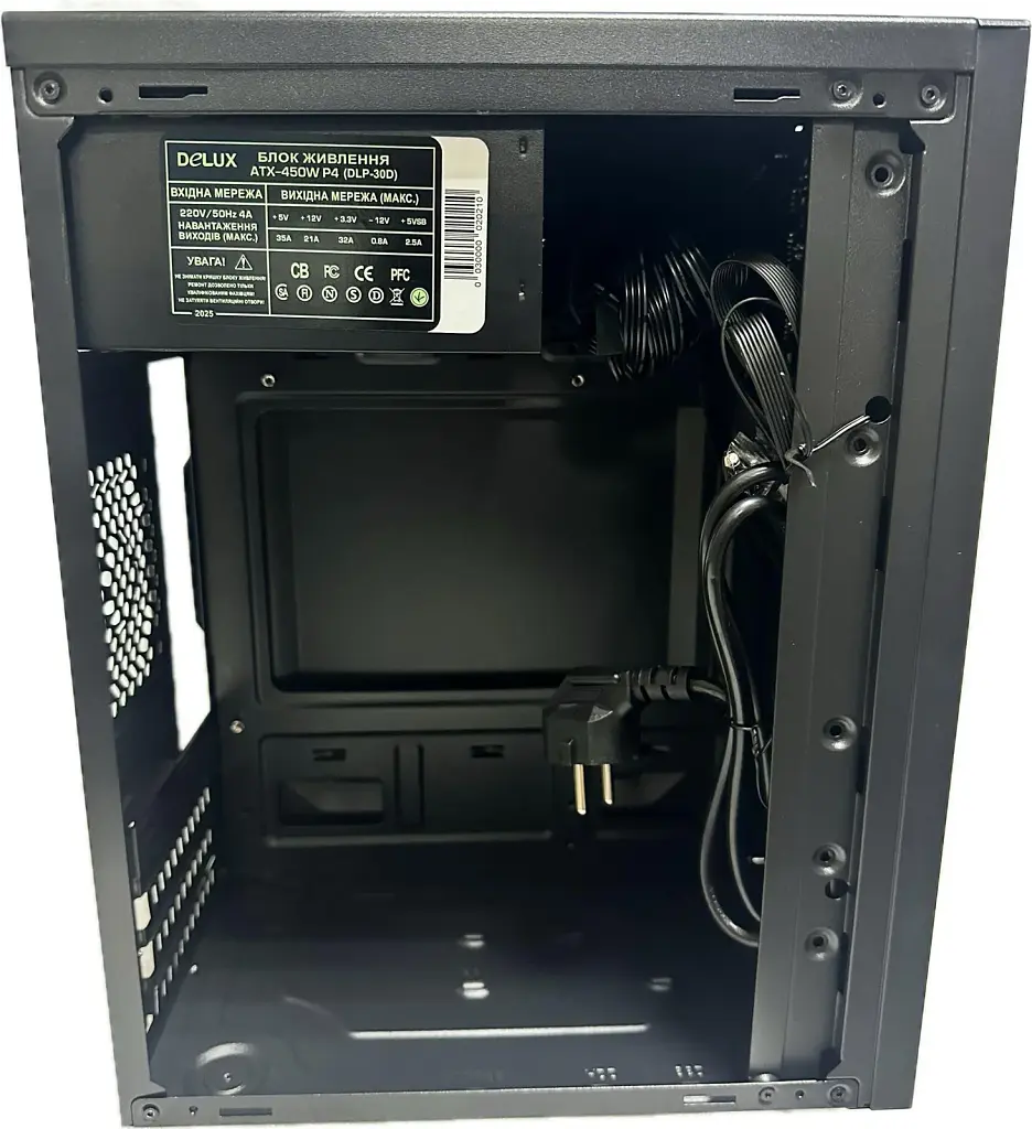 Корпус Delux MK 350 Black 450W 12Fan - фото 5