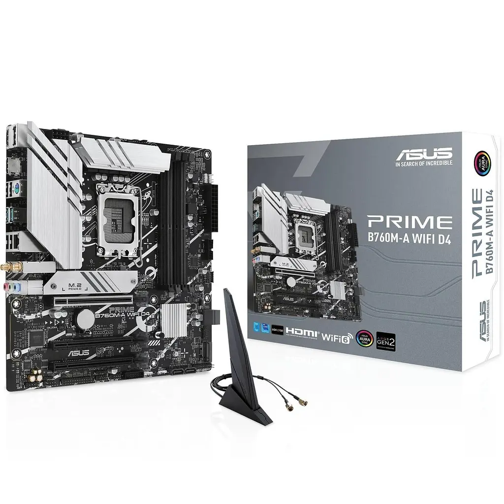 Материнська плата ASUS PRIME B760M-A WIFI D4 (PRIME B760M-A WIFI D4) (Socket 1700, Intel B760, Micro-ATX) - фото 5