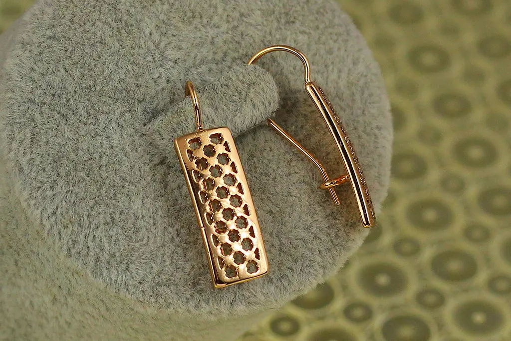 Сережки Xuping Jewelry Сповідь 2.7 см золотисті - фото 2