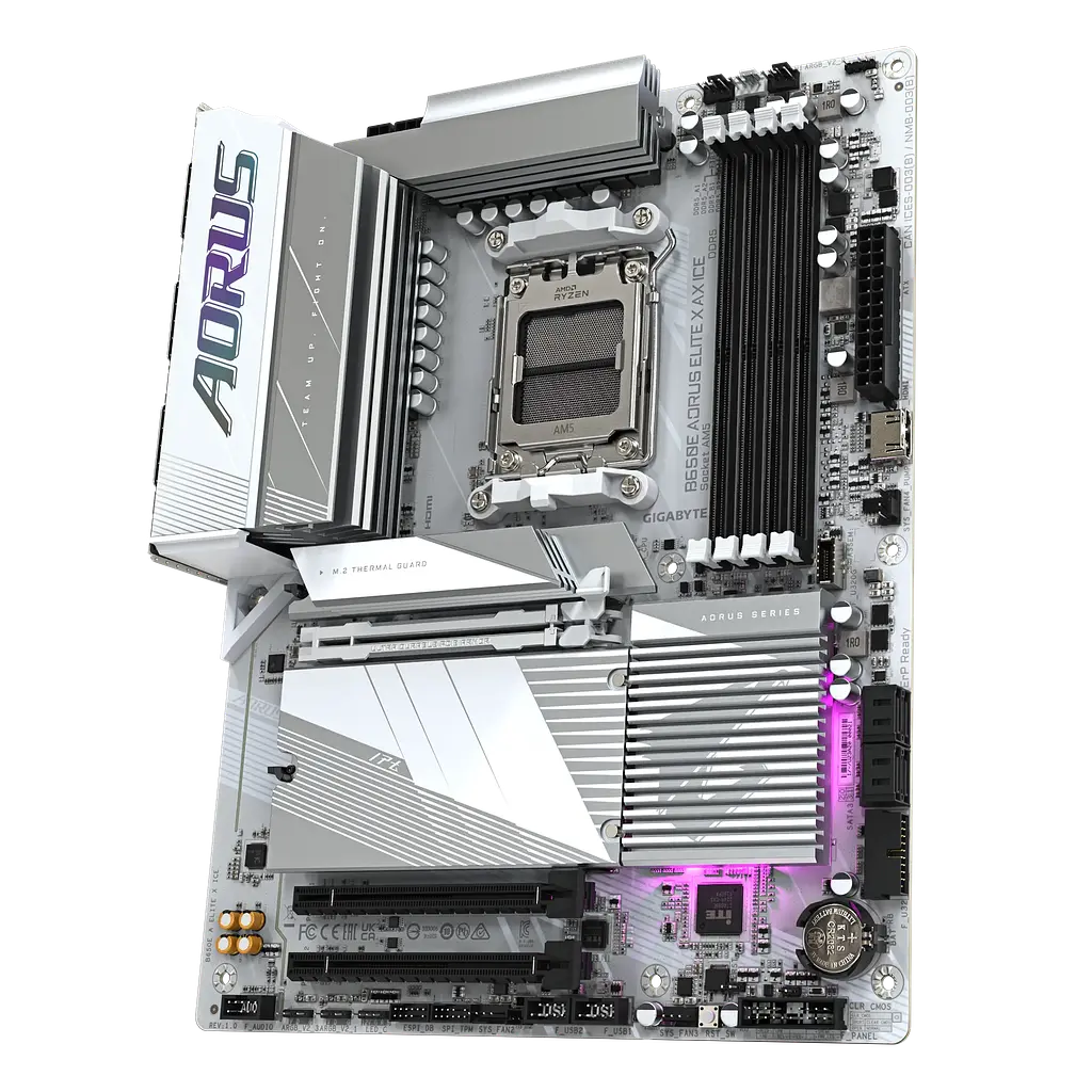 Материнська плата Gigabyte B650E Aorus Elite X AX Ice Socket AM5 (B650E A ELITE X ICE) - фото 3