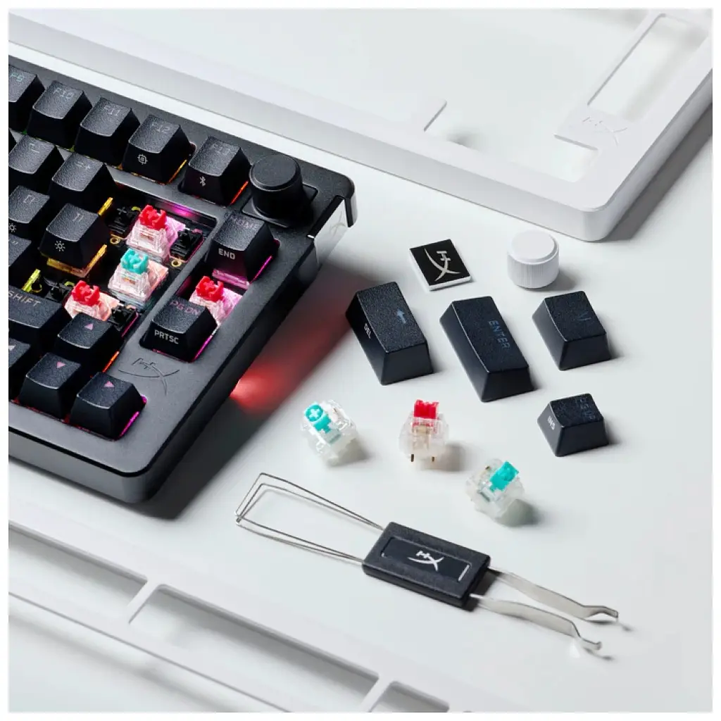 Клавіатура HyperX Alloy Rise 75 PBT HX Red Wireless UA Black (91Y91AA) - фото 9