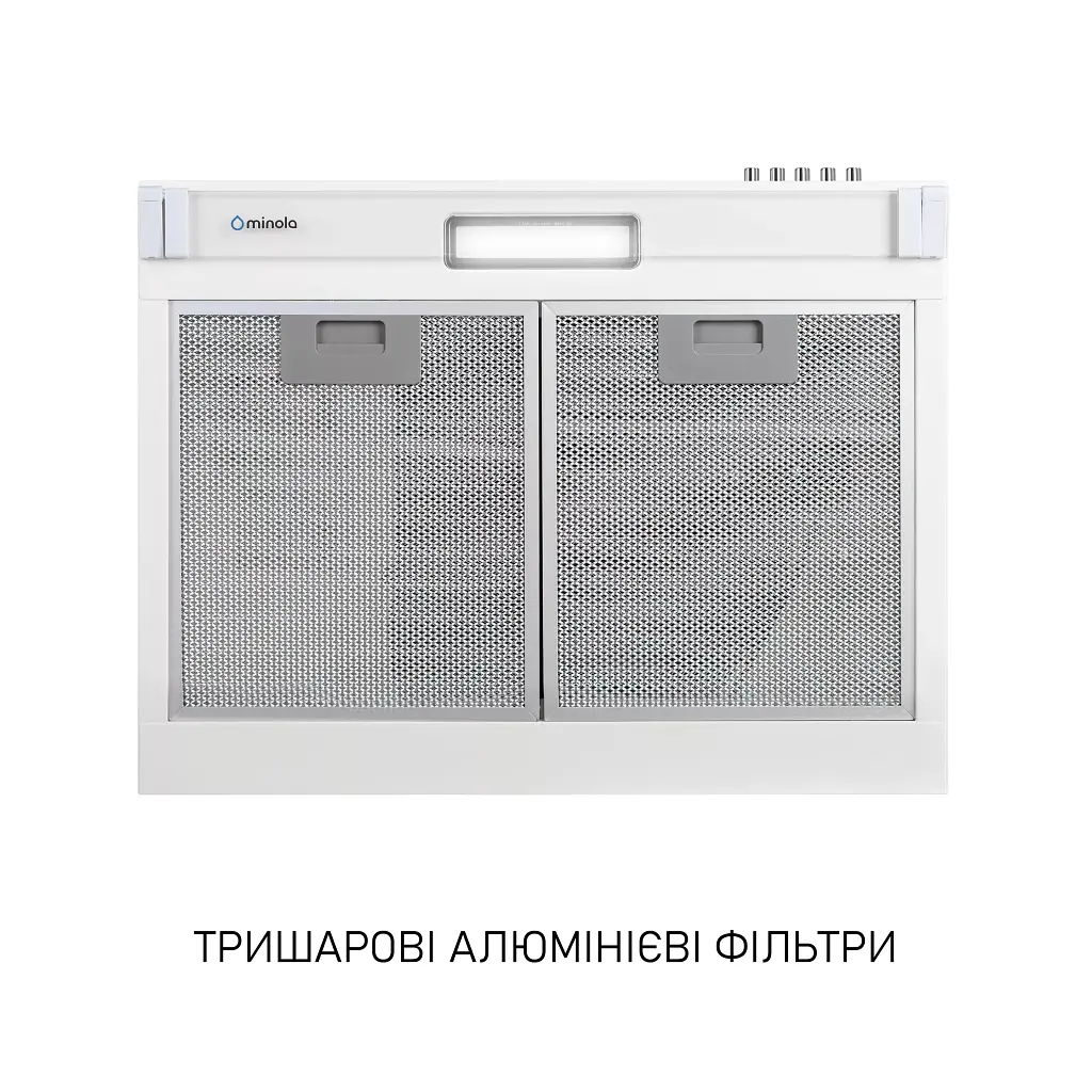 Витяжка плоска Minola HPL 622 WH - фото 6