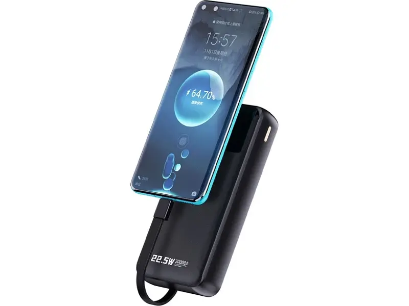 Зовнішній акумулятор (Power Bank) Dudao K15Pro 20000 mAh 22.5W Black (6977196682430) - фото 3