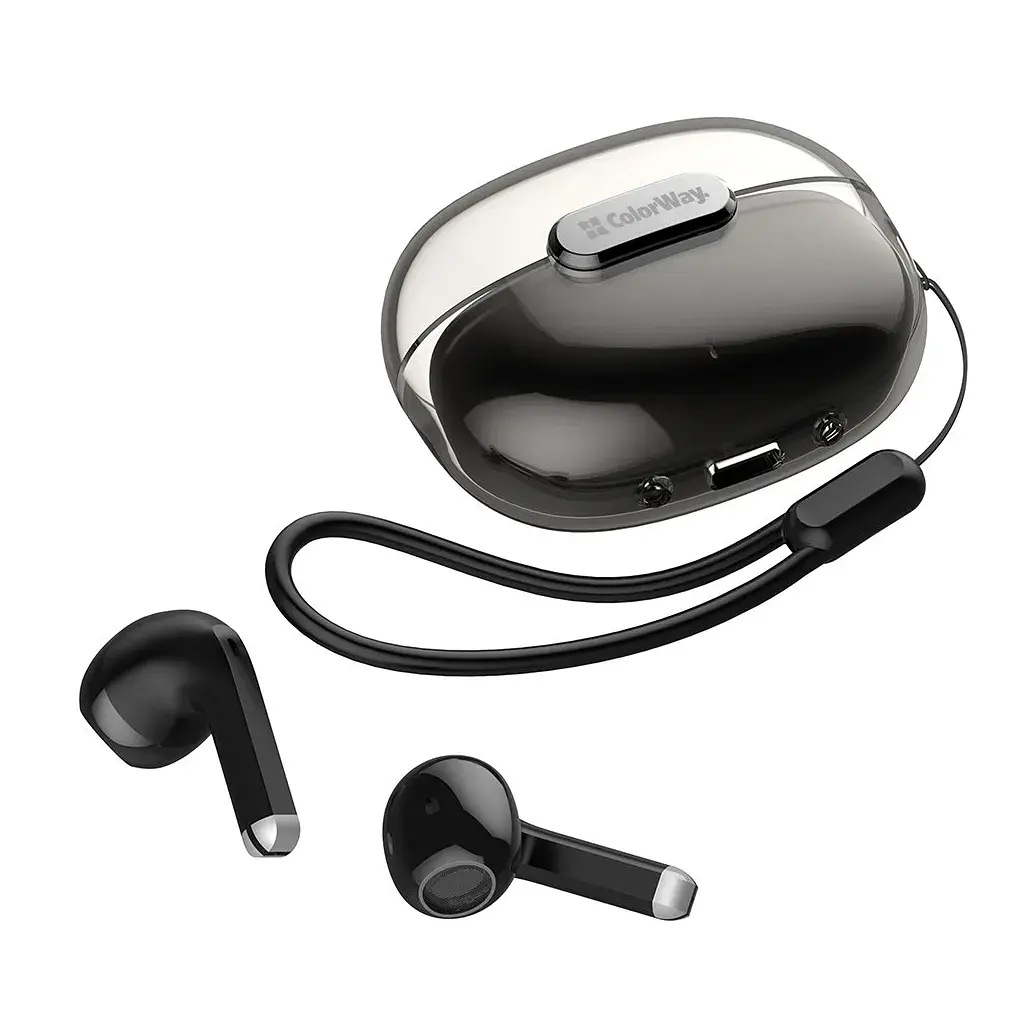Навушники ColorWay Slim TWS-2 Earbuds Black (CW-TWS2BK) - фото 3