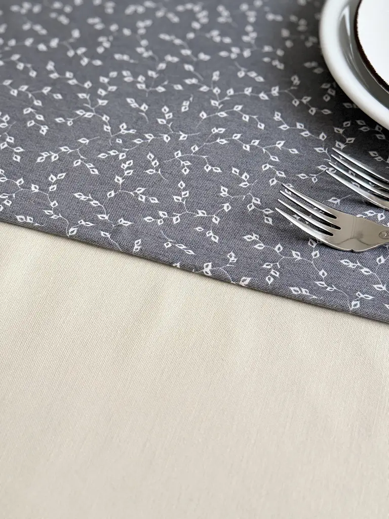 Ранер доріжка Ecotton DUCK 45x170 см для обіднього столу водовідштовхувальна сірий (V 11/ Grey) (25010) - фото 7