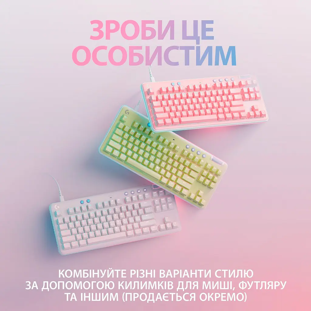 Клавиатура Logitech G713 TKL RGB GX Linear Off-White (920-010678) [81163] - фото 6