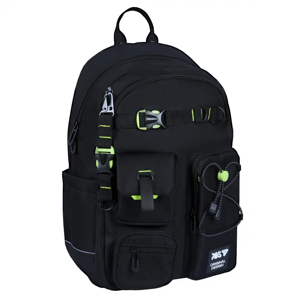 Рюкзак шкільний Yes TS-43L Just Black 43х30х16 см чорний (550480) - фото 4
