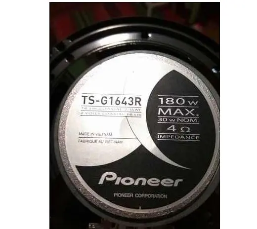 Автомобільна акустика, колонки Pioneer TS 1643 (180 Вт) 2 смугові - фото 4