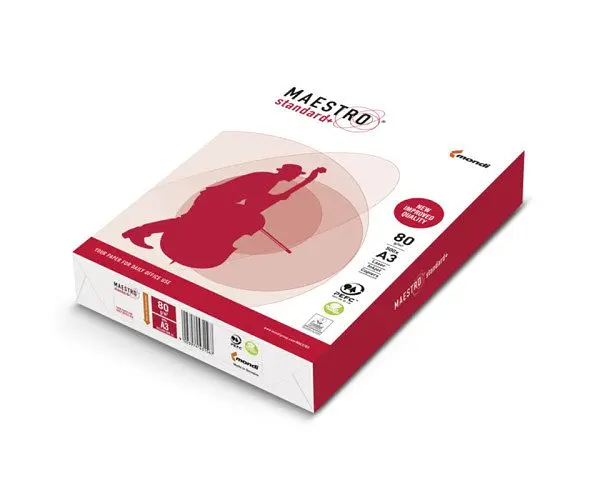 Maestro Standard +, Папір офісний А3 білий, 80 г/м2, клас B +, 500 л - фото 2