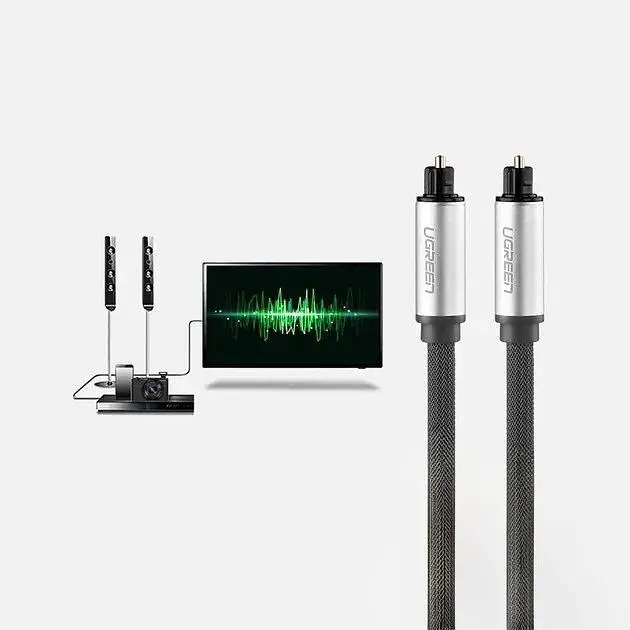 Аудіо кабель оптичний тослінк Ugreen AV108 Toslink Optical Audio Cable 3 м (UGR-10541) - фото 2