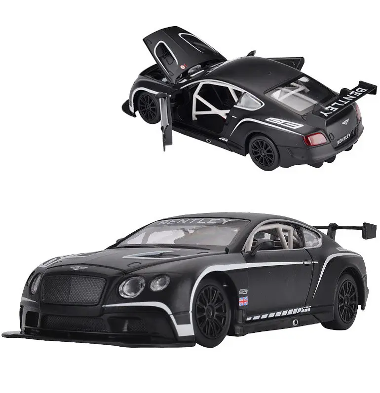 Колекційна металева модель автомобіля Автопром Bentley Continental GT3 з інерцією, світлом та звуком 1:32 - фото 4